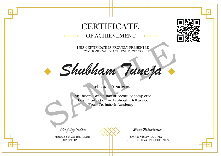 Artificial Intelligence Institute Certificate